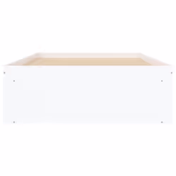 vidaXL Bed Frame Bedroom Mattress Foundation Guest Room Bedstead Bed Base - white, 100 x 200 cm - Additional view 5
