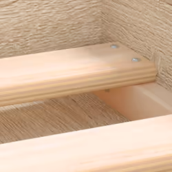 vidaXL Bed Frame Bedroom Mattress Foundation Guest Room Bedstead Bed Base - sonoma oak, 100 x 200 cm - Additional view 8