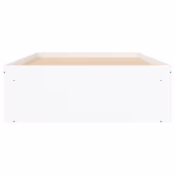 vidaXL Bed Frame Bedroom Mattress Foundation Guest Room Bedstead Bed Base - white, 90 x 190 cm - Additional view 5