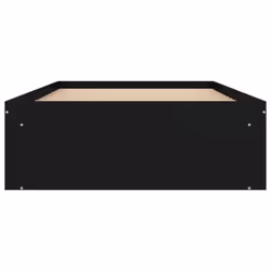 vidaXL Bed Frame Bedroom Mattress Foundation Guest Room Bedstead Bed Base - black, 90 x 190 cm - Additional view 5