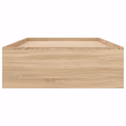 vidaXL Bed Frame Bedroom Mattress Foundation Guest Room Bedstead Bed Base - sonoma oak, 90 x 190 cm - Additional view 5