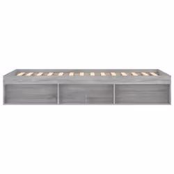 vidaXL Bed Frame Bedroom Mattress Foundation Guest Room Bedstead Bed Base - grey sonoma, 90 x 190 cm - Additional view 6