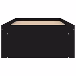 vidaXL Bed Frame Bedroom Mattress Foundation Guest Room Bedstead Bed Base - black, 75 x 190 cm - Additional view 5