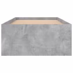 vidaXL Bed Frame Bedroom Mattress Foundation Guest Room Bedstead Bed Base - concrete grey, 75 x 190 cm - Additional view 5