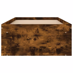 vidaXL Bed Frame Bedroom Mattress Foundation Guest Room Bedstead Bed Base - smoked oak, 75 x 190 cm - Additional view 5