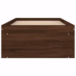 vidaXL Bed Frame Bedroom Mattress Foundation Guest Room Bedstead Bed Base - brown oak, 75 x 190 cm - Additional view 5