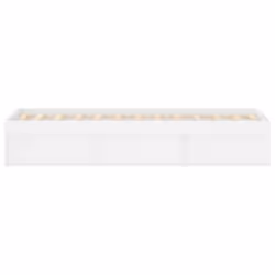 vidaXL Bed Frame Bedroom Mattress Foundation Guest Room Bedstead Bed Base - white, 120 x 200 cm - Additional view 6