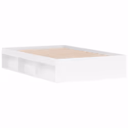 vidaXL Bed Frame Bedroom Mattress Foundation Guest Room Bedstead Bed Base - white, 120 x 200 cm - Additional view 7