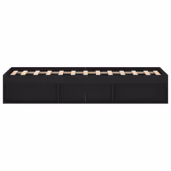 vidaXL Bed Frame Bedroom Mattress Foundation Guest Room Bedstead Bed Base - black, 120 x 200 cm - Additional view 6