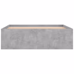 vidaXL Bed Frame Bedroom Mattress Foundation Guest Room Bedstead Bed Base - concrete grey, 120 x 200 cm - Additional view 5