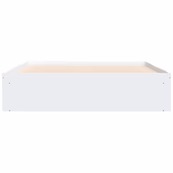 vidaXL Bed Frame Bedroom Mattress Foundation Guest Room Bedstead Bed Base - white, 140 x 200 cm - Additional view 5