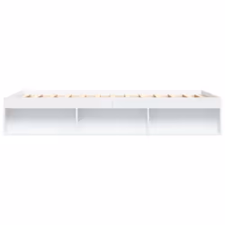 vidaXL Bed Frame Bedroom Mattress Foundation Guest Room Bedstead Bed Base - white, 140 x 200 cm - Additional view 6