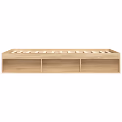vidaXL Bed Frame Bedroom Mattress Foundation Guest Room Bedstead Bed Base - sonoma oak, 140 x 200 cm - Additional view 6