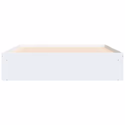 vidaXL Bed Frame Bedroom Mattress Foundation Guest Room Bedstead Bed Base - white, 150 x 200 cm - Additional view 5