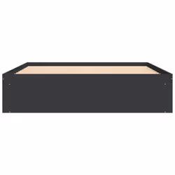 vidaXL Bed Frame Bedroom Mattress Foundation Guest Room Bedstead Bed Base - black, 150 x 200 cm - Additional view 5