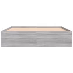 vidaXL Bed Frame Bedroom Mattress Foundation Guest Room Bedstead Bed Base - grey sonoma, 150 x 200 cm - Additional view 5