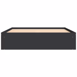 vidaXL Bed Frame Bedroom Mattress Foundation Guest Room Bedstead Bed Base - black, 160 x 200 cm - Additional view 5