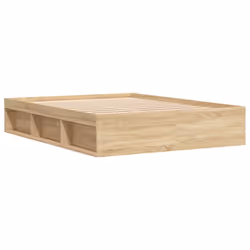 vidaXL Bed Frame Bedroom Mattress Foundation Guest Room Bedstead Bed Base - sonoma oak, 160 x 200 cm - Additional view 7