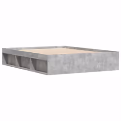 vidaXL Bed Frame Bedroom Mattress Foundation Guest Room Bedstead Bed Base - concrete grey, 160 x 200 cm - Additional view 4