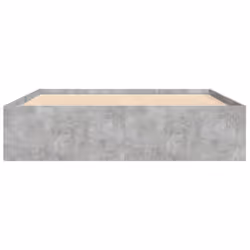 vidaXL Bed Frame Bedroom Mattress Foundation Guest Room Bedstead Bed Base - concrete grey, 160 x 200 cm - Additional view 5