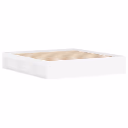 vidaXL Bed Frame Bedroom Mattress Foundation Guest Room Bedstead Bed Base - white, 180 x 200 cm - Additional view 4