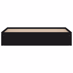 vidaXL Bed Frame Bedroom Mattress Foundation Guest Room Bedstead Bed Base - black, 180 x 200 cm - Additional view 5
