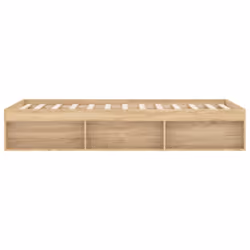 vidaXL Bed Frame Bedroom Mattress Foundation Guest Room Bedstead Bed Base - sonoma oak, 180 x 200 cm - Additional view 6