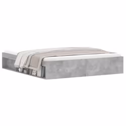 vidaXL Bed Frame Bedroom Mattress Foundation Guest Room Bedstead Bed Base - concrete grey, 180 x 200 cm - Additional view 2