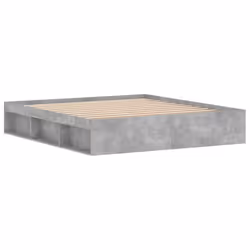 vidaXL Bed Frame Bedroom Mattress Foundation Guest Room Bedstead Bed Base - concrete grey, 180 x 200 cm - Additional view 7