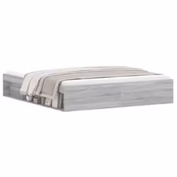 vidaXL Bed Frame Bedroom Mattress Foundation Guest Room Bedstead Bed Base - grey sonoma, 180 x 200 cm - Additional view 2