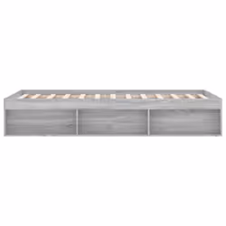 vidaXL Bed Frame Bedroom Mattress Foundation Guest Room Bedstead Bed Base - grey sonoma, 180 x 200 cm - Additional view 6