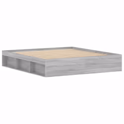 vidaXL Bed Frame Bedroom Mattress Foundation Guest Room Bedstead Bed Base - grey sonoma, 180 x 200 cm - Additional view 7