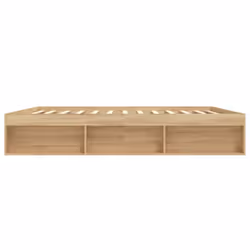 vidaXL Bed Frame Bedroom Mattress Foundation Guest Room Bedstead Bed Base - sonoma oak, 200 x 200 cm - Additional view 6