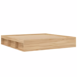 vidaXL Bed Frame Bedroom Mattress Foundation Guest Room Bedstead Bed Base - sonoma oak, 200 x 200 cm - Additional view 7