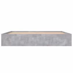 vidaXL Bed Frame Bedroom Mattress Foundation Guest Room Bedstead Bed Base - concrete grey, 200 x 200 cm - Additional view 5