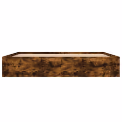 vidaXL Bed Frame Bedroom Mattress Foundation Guest Room Bedstead Bed Base - smoked oak, 200 x 200 cm - Additional view 5