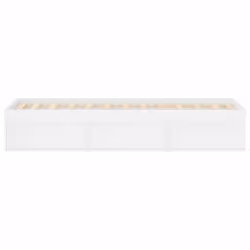 vidaXL Bed Frame Bedroom Mattress Foundation Guest Room Bedstead Bed Base - white, 120 x 190 cm - Additional view 6