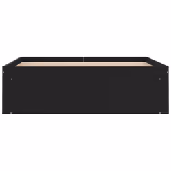 vidaXL Bed Frame Bedroom Mattress Foundation Guest Room Bedstead Bed Base - black, 120 x 190 cm - Additional view 5