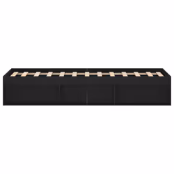 vidaXL Bed Frame Bedroom Mattress Foundation Guest Room Bedstead Bed Base - black, 120 x 190 cm - Additional view 6