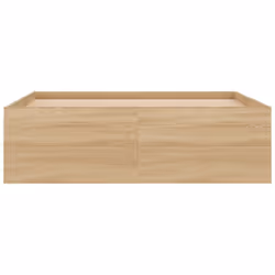 vidaXL Bed Frame Bedroom Mattress Foundation Guest Room Bedstead Bed Base - sonoma oak, 120 x 190 cm - Additional view 5