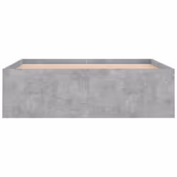 vidaXL Bed Frame Bedroom Mattress Foundation Guest Room Bedstead Bed Base - concrete grey, 120 x 190 cm - Additional view 5