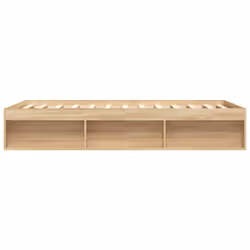 vidaXL Bed Frame Bedroom Mattress Foundation Guest Room Bedstead Bed Base - sonoma oak, 140 x 190 cm - Additional view 6