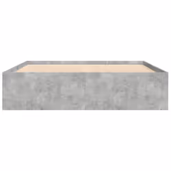 vidaXL Bed Frame Bedroom Mattress Foundation Guest Room Bedstead Bed Base - concrete grey, 140 x 190 cm - Additional view 5
