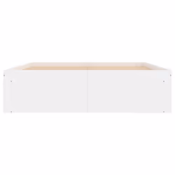 vidaXL Bed Frame Bedroom Mattress Foundation Guest Room Bedstead Bed Base - white, 135 x 190 cm - Additional view 5
