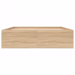 vidaXL Bed Frame Bedroom Mattress Foundation Guest Room Bedstead Bed Base - sonoma oak, 135 x 190 cm - Additional view 5