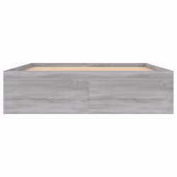 vidaXL Bed Frame Bedroom Mattress Foundation Guest Room Bedstead Bed Base - grey sonoma, 135 x 190 cm - Additional view 5