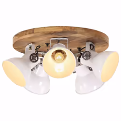 vidaXL Industrial Wall Lamp Hallway Bedside Light Ceiling Lamp Hanging Light - white, round ceiling lamp 5 shades Pcs
