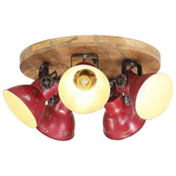 vidaXL Industrial Wall Lamp Hallway Bedside Light Ceiling Lamp Hanging Light - red, round ceiling lamp 5 shades Pcs