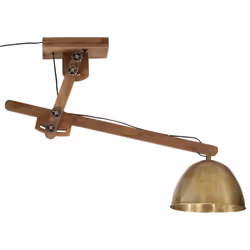 vidaXL Ceiling Lamp Hanging Light Ceiling Chandelier 25 W Antique Brass E27
