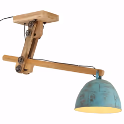 vidaXL Ceiling Lamp Hanging Light Ceiling Chandelier 25 W Distressed Blue E27